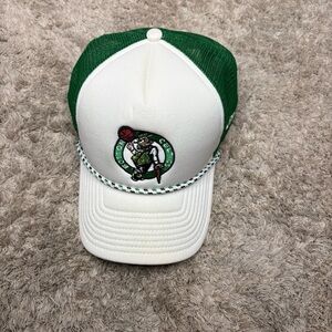 Green and White Basketball Team Cap